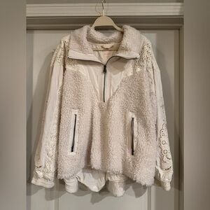 Free People Care FP Seaside Fleece in White